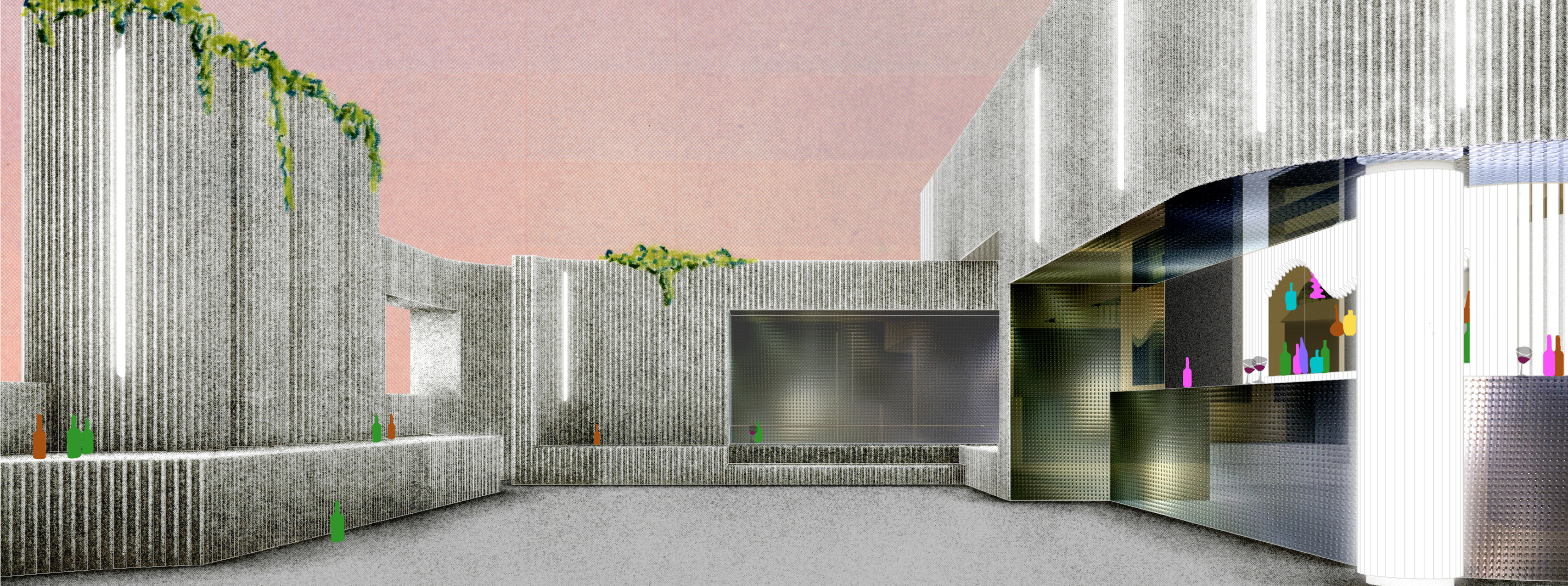 Render view of Elsewhere Brooklyn Rooftop Venue