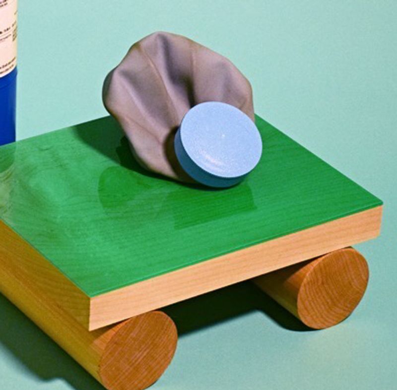 Resin on wood