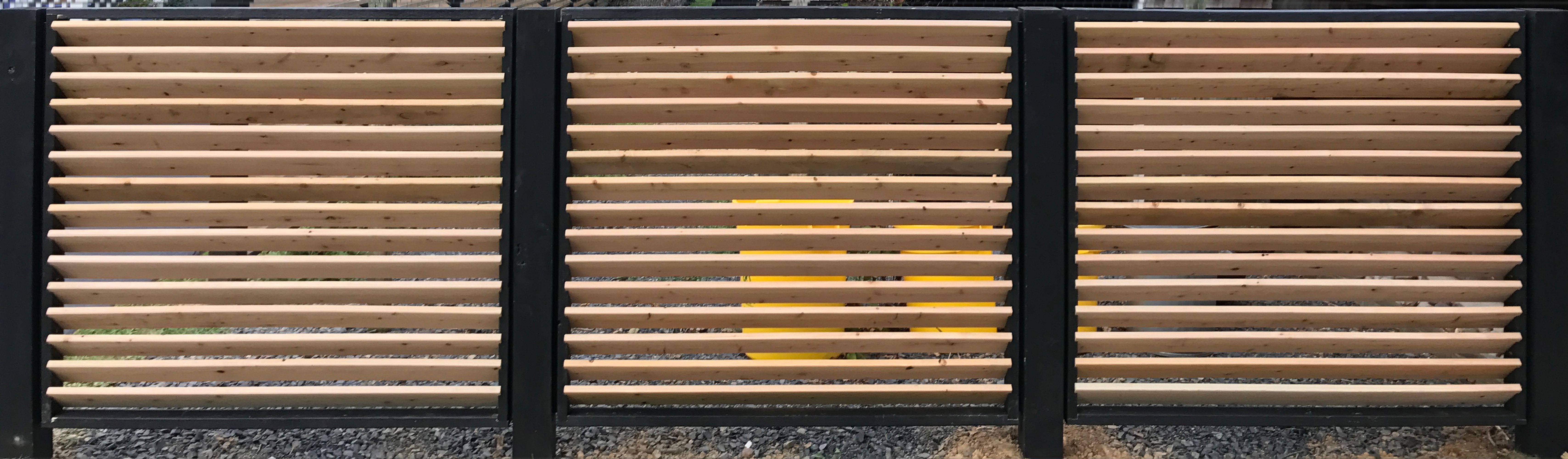fence cedar horizontal slat