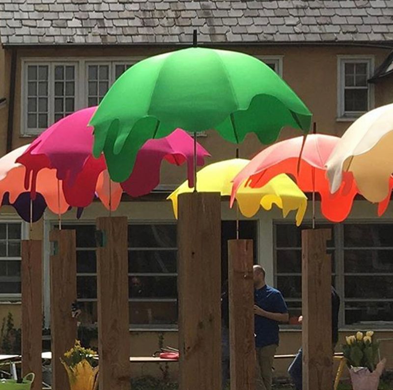 wet umbrellas easter